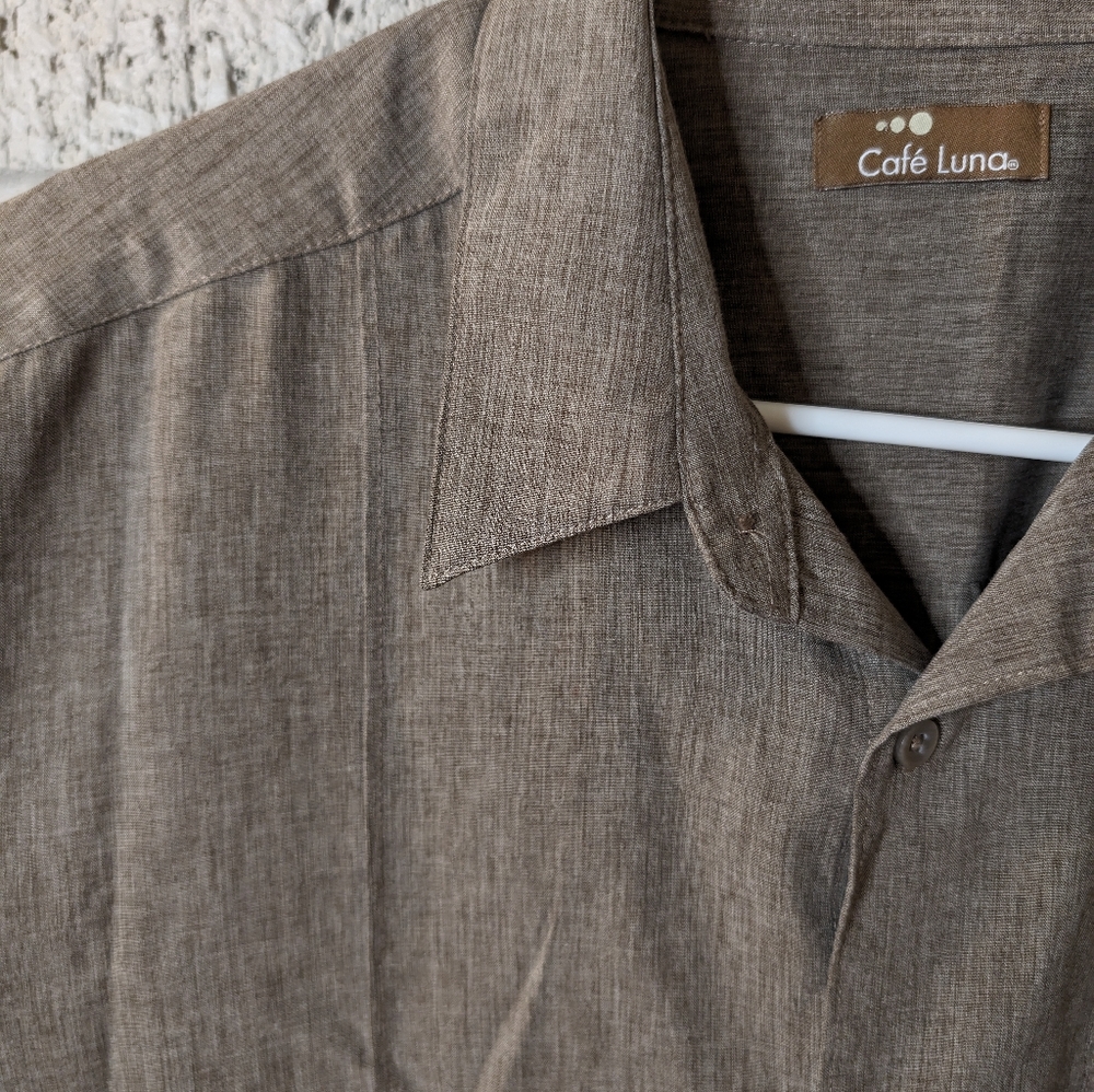 Island shirt - heathered brown